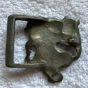 RICHARD SYNEK Art Nouveau Belt Buckle Signed Vintage Woman Hair Bust ‘60’s-70’s RICHARD SYNEK Art Nouveau Belt Buckle Signed Vintage Woman  main image 2
